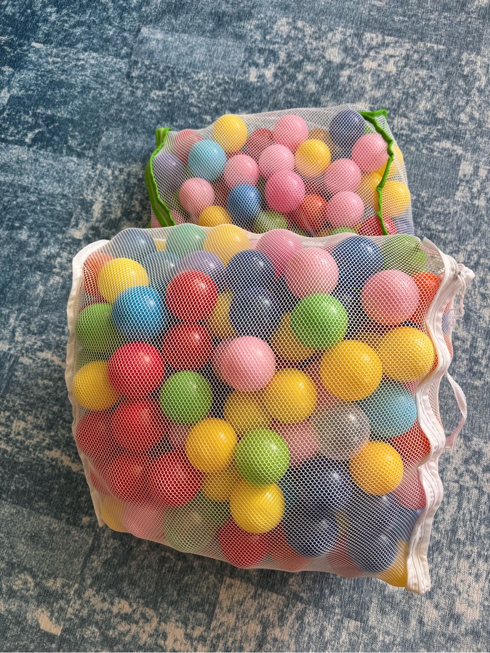 Kids Colorful Play Balls - Assorted Multicolor Mesh Bag
